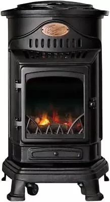 Calor Provence 3kw Gas Stove Heater With 2 Heat Settings Matt Black (For Parts) • £310.79