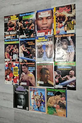 Lot Of VTG 15 Sports Illustrated & RING Magazines Mike Tyson Muhammad Ali & More • $49.99