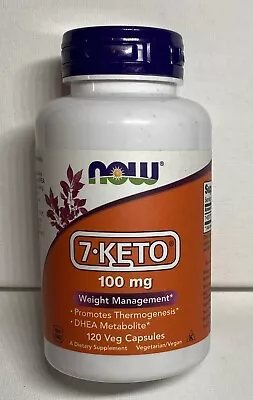 7-Keto 120 Veg Caps 100 Mg By Now Foods Promotes Thermogenisis Exp 12/26 • $35