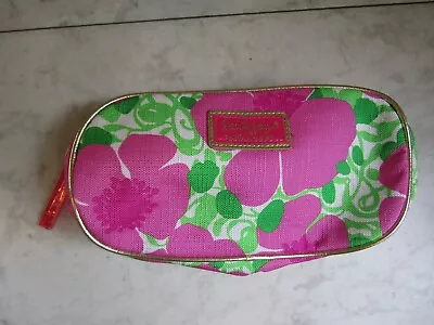 NWOT Lilly Pulitzer For Estee Lauder Makeup Cosmetic Travel Bag Floral 9.5” X 5” • $4.99