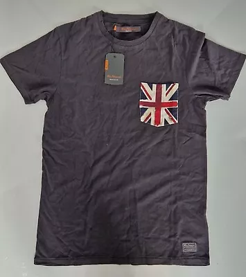 Mens Ben Sherman Authentic Mod Fit Tee Union Jack Pocket T-Shirt Top Size XS • £5