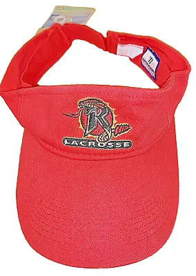 Rochester Rattlers Lacrosse Pro Team Hat Cap Visor NEW MLL Warrior Cotton RED • $19.99