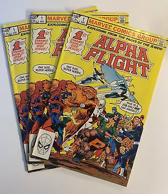 Alpha Flight # 1 Marvel Comics 1983 First App Puck Marina Tundra - Lot Of 3 • $22.99