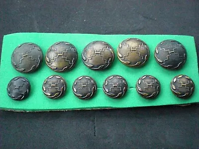 11 X Royal Army Chaplain Department Osd Buttons. 1911-30 Blackened Brass Genui • £15