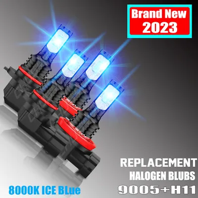 For Buick Encore 2013-2019 H11+9005 LED Headlight High Low Beam Bulbs Ice Blue • $18.55
