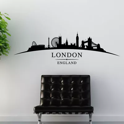 London City Skyline Wall Stickers Landscapes Art Decal Decor Sl1 • £35.99