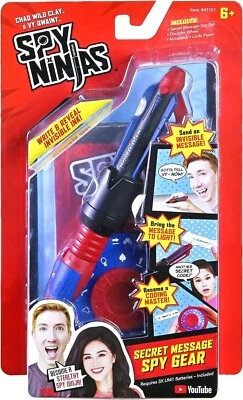 Spy Ninja Secret Message Spy Gear With Invisible Ink Pen Decoder Wheel • £9.99