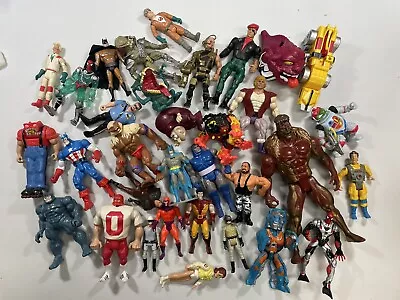 Vintage Action Figures Mixed Lot Ghostbusters MOTU TMNT WWF X-MEN 80s 90s • $59.99