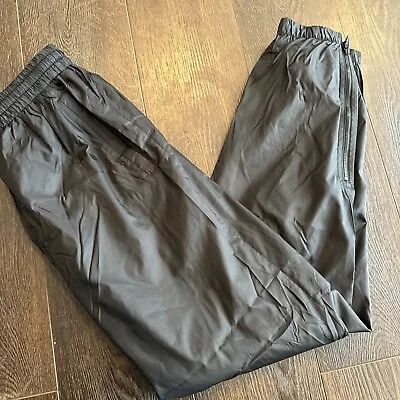 Champion Nylon Warm Up Track Wooshy Pants; Mesh Lined; Black; Mens Size Small • $15