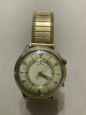 VTG LeCoultre Alarm Watch 10K Gold Filled Bezel 33mm For Parts Or Repair  • $495