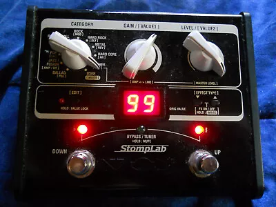 Vox SL1G StompLab IG Modeling Guitar Processor 2010s Black Japan + Batteries • $45