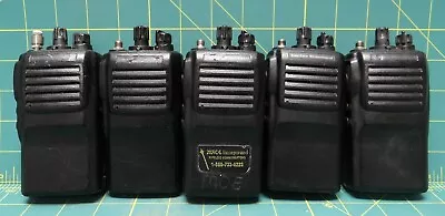 Lot Of 5 Vertex Standard Co. Handheld Two-Way Radios VX-417-4-5 With Batteries • $198.53