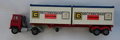 £5 • Buy Vintage 1973 Matchbox K-17 SCAMMEL TRACTOR, TRAILER & 'Gentransco' Container Set
