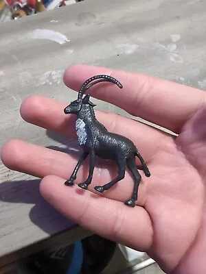 Vintage Miniature Plastic Ibex Long Horn Goat Toy 20th C. Hong Kong • $5.40