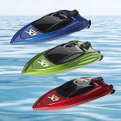 Mini RC Boats 2.4G High Speed Racing Boat 4CH Remote Control W/ LED Light Toy 2w • $15.99