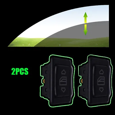 2PCS 6 Pin Car Power Window Switch Lamp ON / OFF SPST Rocker Accessories • $7.64