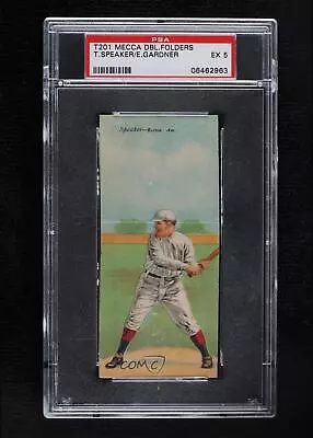 1911 Mecca Double Folders T201 Tris Speaker Earle Gardner PSA 5 HOF • $1185