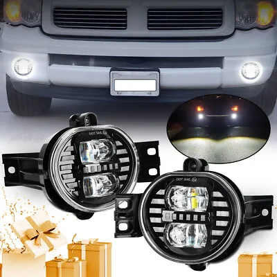 Pair For Dodge Ram 2500 3500 2003-09 Ram 1500 02-08 LED Fog Lights Driving Lamps • $65.99