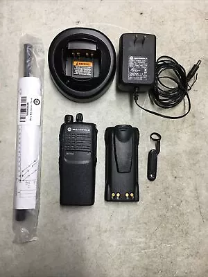 MOTOROLA HT750 LOW BAND 29.7-42MHz 16CH 6W  RADIO AAH25BEC9AA3AN W/ NEW Antenna • $300