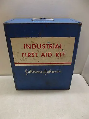 Industrial Wall Mount First Aid Kit Johnson & Johnson Emergency Metal Case Box • $99.99