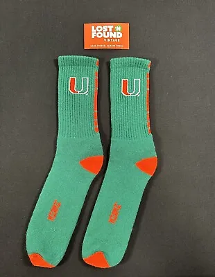 Vintage NCAA Miami Hurricane High Top Elite Socks • $14.99