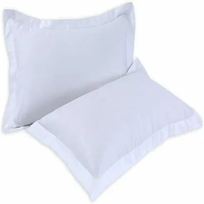 800 Thread Count 100% Pure Egyptian Cotton Oxford Style Pair Of Pillowcases • £19.95