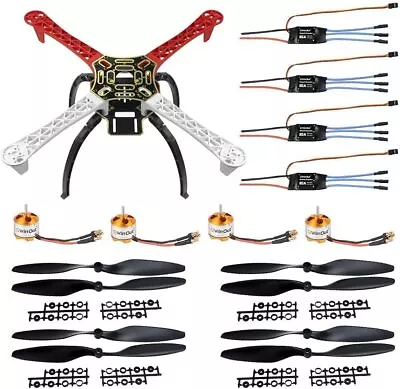 F450 V2 450mm Drone Frame Kit With Landing Skid Gear 4 Pcs A2212 1000KV • $184.59