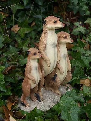 £29.99 • Buy Leonardo Out Of Africa  Realistic Meerkats Family Ornament Statue Figure LP16517