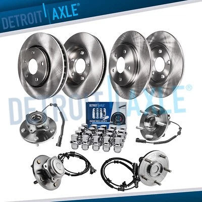 $336.65 • Buy Front Rear Disc Rotors Wheel Hubs +20pc Wheel Lug Nuts For 2008-12 Grand Caravan
