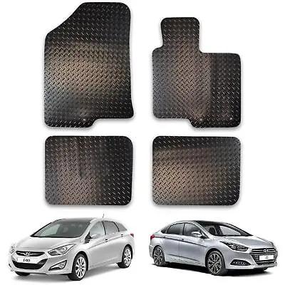 Car Mats For Hyundai I40 (2012-2019) Tailored Fit Rubber Floor Set Heavy-Duty • £22.99
