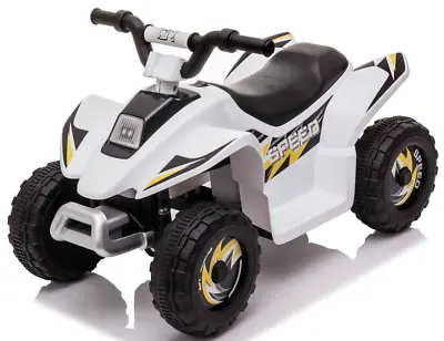 6V ATV Quad Bike Ride On Car Kids Electric Car For Toddler 18-36 Months WHITE • £49.99