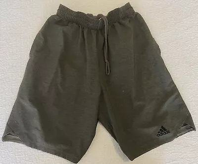 Adidas Climalite Green Grey Athletic Quick Dry Shorts Mens Size  • $11