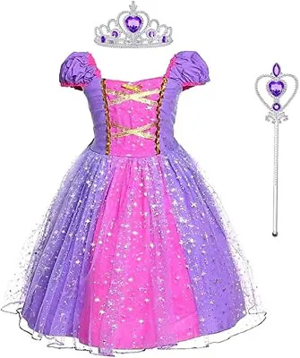 £14.99 • Buy Kids Girls Princess Fancy Dress Cute Dress Up Costume Party Child Cosplay Fairy