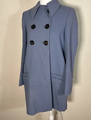 Miu Miu Light Blue Coat With Pockets Size 38 US Small Made In Italy • $195