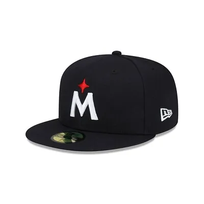 2023 Minnesota Twins M New Era MLB 59FIFTY Fitted On-Field Cap Hat Road Navy • $41.99