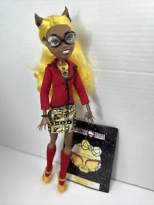 Monster High Doll Clawdia Wolf Frights Camera Action Dress Jacket Glasses Diary • $44.99
