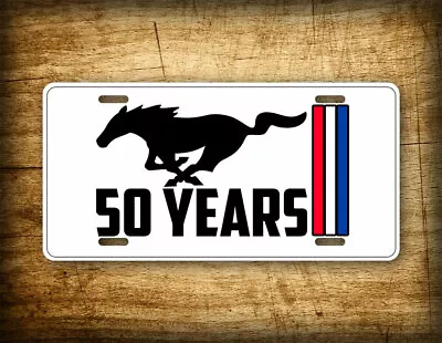 Mustang 50 Years Commemorative Muscle Car Logo License Plate Sports Car  • $19.25