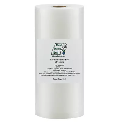 $23.99 • Buy 8 X50' Rolls Food Magic Seal For Vacuum Sealer Food Storage Bags! Great $$Saver!