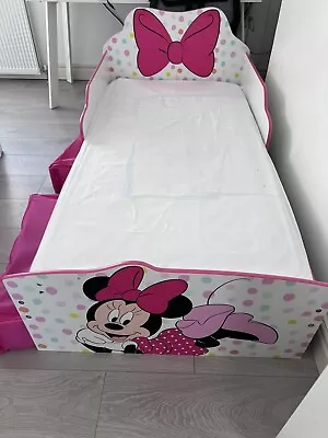 Disney Minnie Mouse Kids Toddler Bed With Mattress. • £65