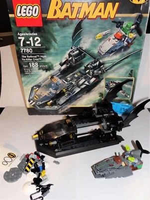 £72.09 • Buy LEGO 7780 The Hunt For Killer Croc VEHICLES Batboat Almost COMPLETE, NO Minifigs