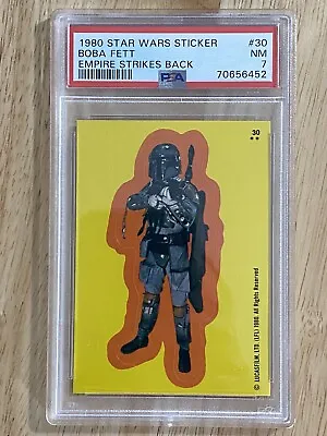 1980 Topps Star Wars The Empire Strikes Back Sticker #30 Boba Fett Psa 7 Rookie • $34.99