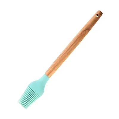 Wooden Handle Silicone Grill Marinade Tool Oil Brush Pastry Brush Sauce Baster • £4.01