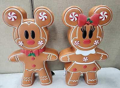 NEW Disney Mickey & Minnie Mouse Gingerbread 22  Outdoor Christmas Decor • $149.99