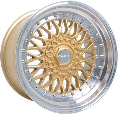 Alloy Wheels 15  Dare DR-RS Gold For VW Jetta [Mk2] 84-91 • $701.66