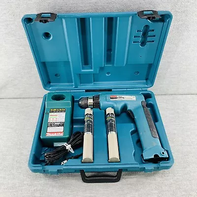 MAKITA 6095D - Cordless Steel 3/8'' 9.6v W/ 2 Batteries Charger & Case  TESTED • $44.99