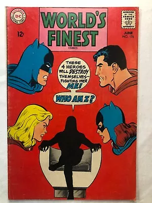 WORLDS FINEST #176 June 1968 Vintage DC Comics Silver Age Batman Superman • $47.50