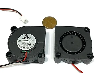 2 Pieces 24V Brushless 4015 Cooling Fan Blower 2pin 40mm 3D Printer Computer E36 • $12