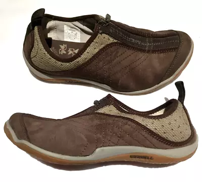 Merrell Lorelei Suede Expresso Women's Zip Sneaker Size 8 • $9.99