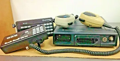 Vintage Motorola Spectra Dual Head VHF Radio With Remotes Mounts Cables Mics • $210