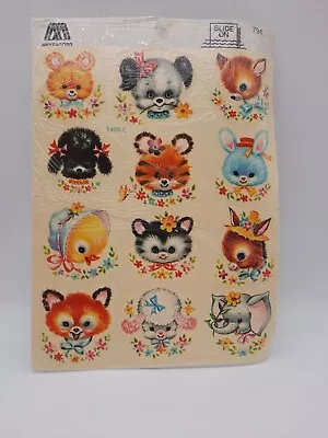 Vintage Meyercord Decals Nursery Animals Stickers NOS 1400-C • $24.99